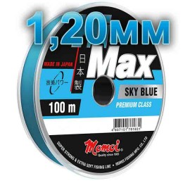 Леска рыболовная Hi-Max Sky Blue; 1,20 мм; тест 100 кг; длина 100 м