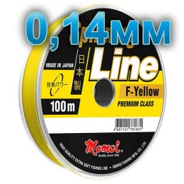 Леска рыболовная Spinning Line F-Yellow; 0,14 мм; тест 2,5 кг; длина 100 м Леска рыболовная Spinning Line F-Yellow; 0,14 мм; тест 2,5 кг; длина 100 м