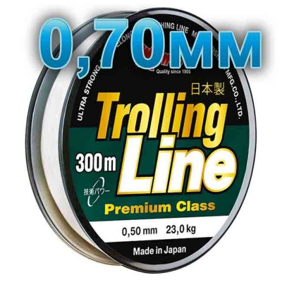 Леска рыболовная Trolling Line Clear; 0,70 мм; тест 40 кг; длина 300 м, от: Momoi Fishing