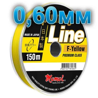 Леска рыболовная Spinning Line F-Yellow; 0,60 мм; тест 30 кг; длина 150 м, от: Momoi Fishing