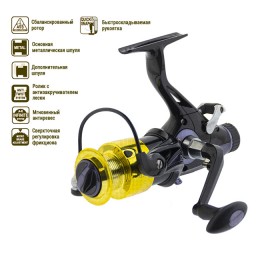 Катушка спиннинговая Jin Tai FE-6000, 6+1 подшипников, с байтранером Катушка спиннинговая Jin Tai FE-6000, 6+1 подшипников, с байтранером