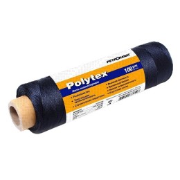 Нитки Polytex 210 den/15. 1,0 мм, 100 гр, чёрная Нитки Polytex 210 den/15. 1,0 мм, 100 гр, чёрная