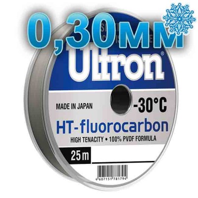 Леска флюорокарбоновая Ultron HT-Fluorocarbon; 0,30 мм; тест 7,1 кг; длина 25 м, от: Momoi Fishing Леска флюорокарбоновая Ultron HT-Fluorocarbon; 0,30 мм; тест 7,1 кг; длина 25 м, от: Momoi Fishing