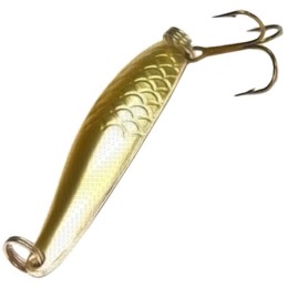 1016/4 Блесна SPIKE Рыбка,12г.(уп. 1 шт) золото матовое